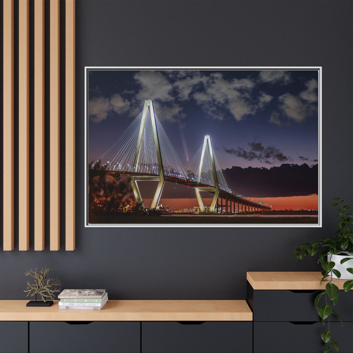 Stellar alignment – Night Scape Canvas Wall Art