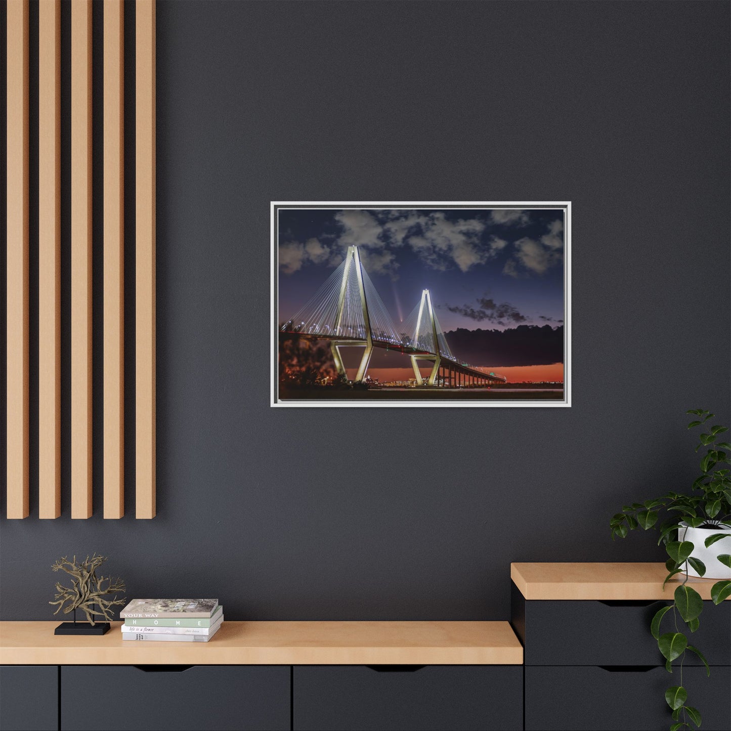 Stellar alignment – Night Scape Canvas Wall Art