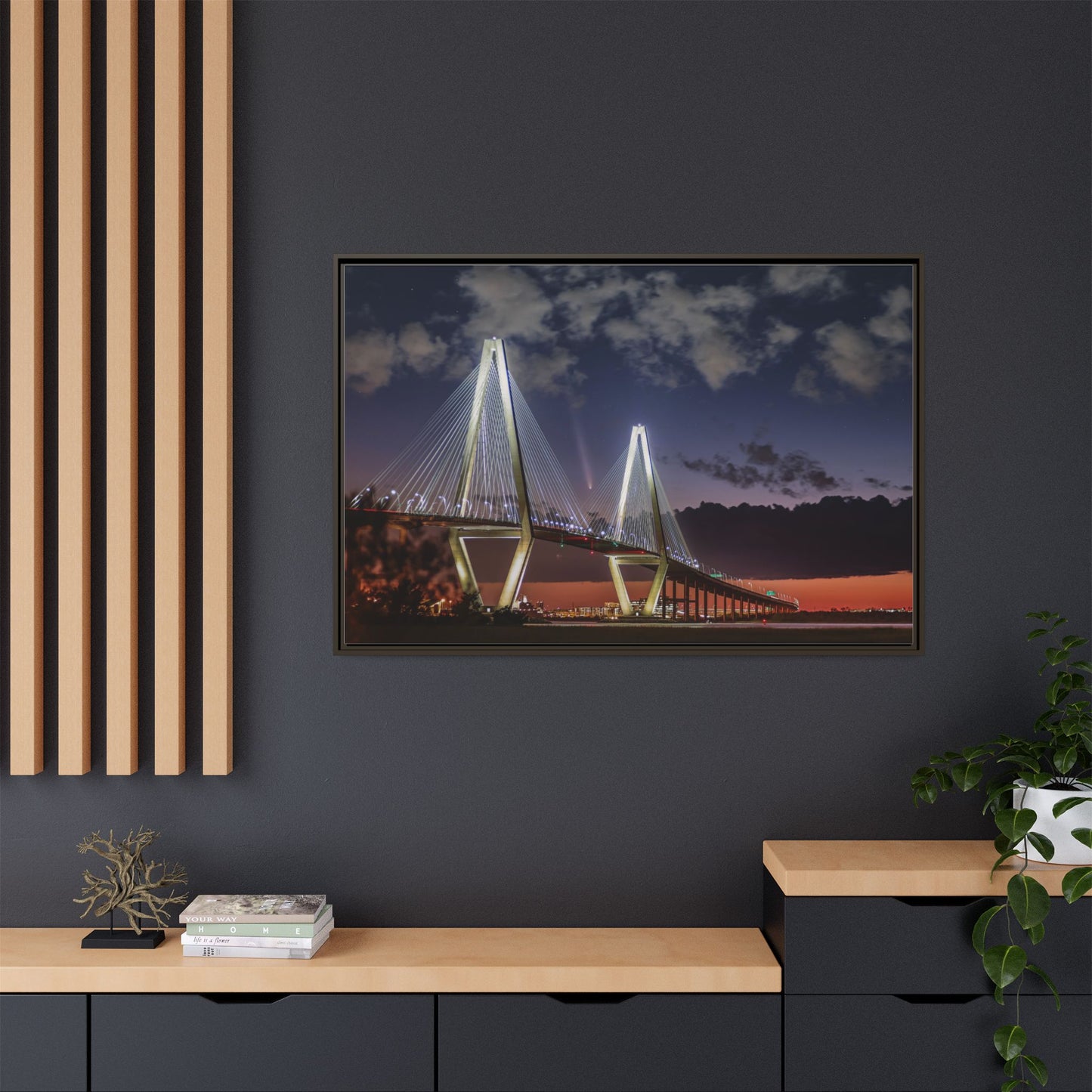 Stellar alignment – Night Scape Canvas Wall Art