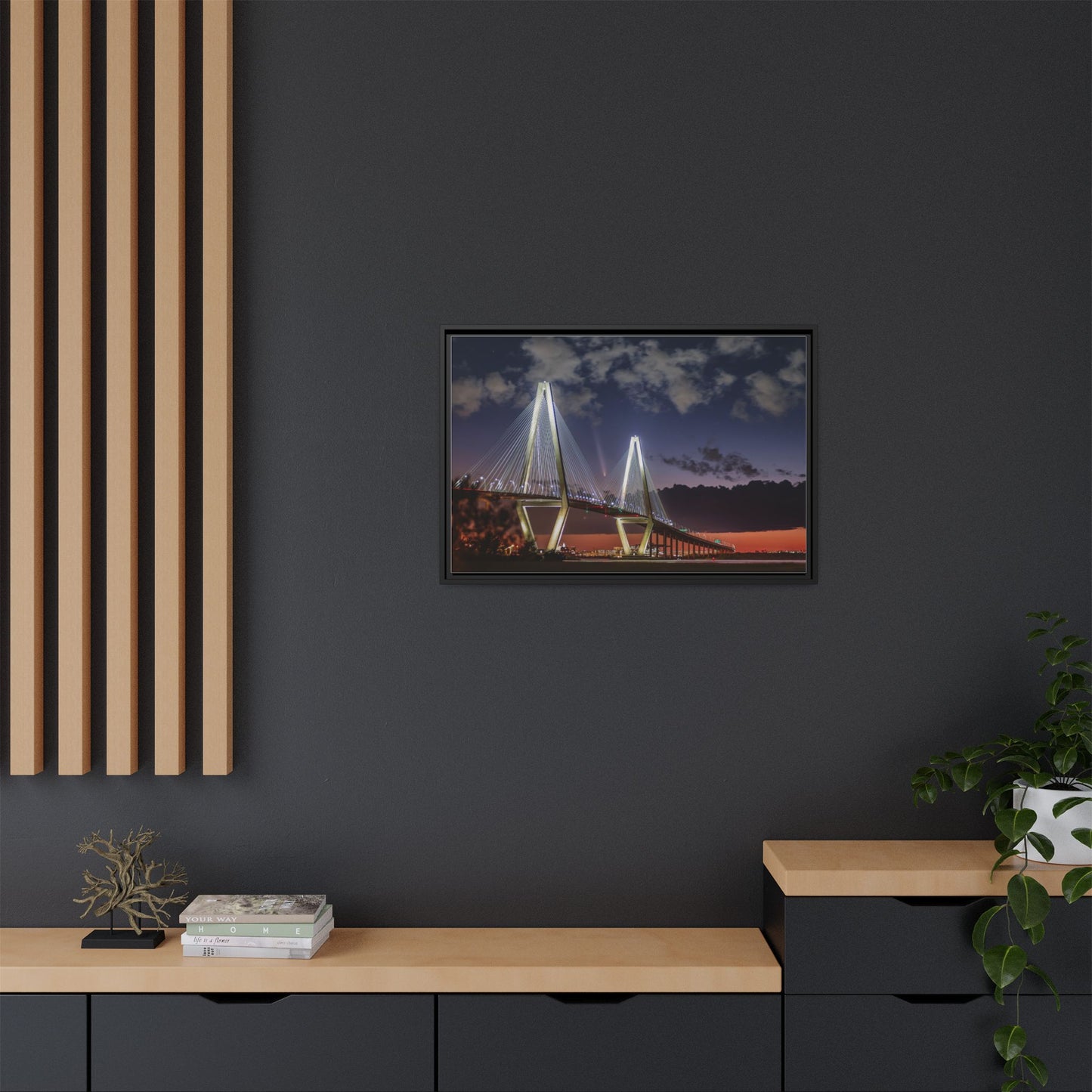 Stellar alignment – Night Scape Canvas Wall Art