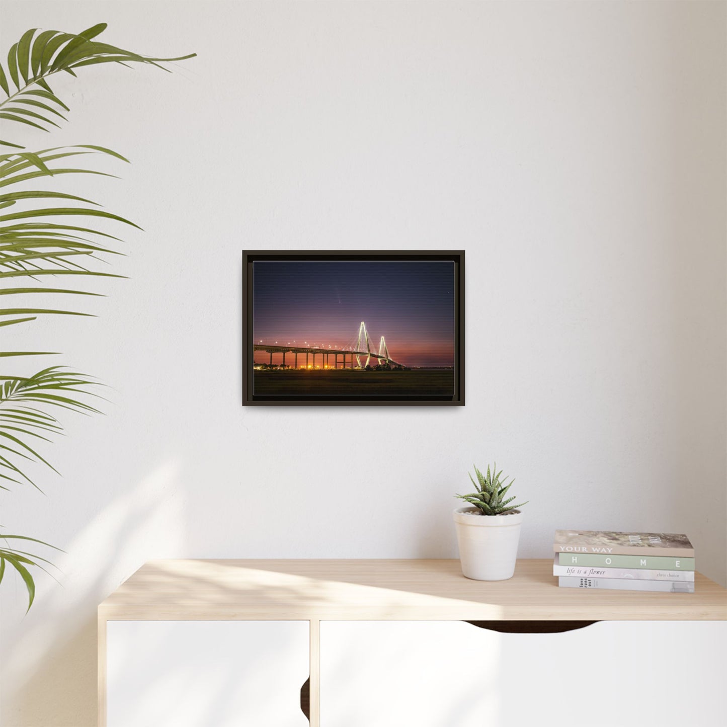 The Ravenel Bridge and Comet A3 – Scenic Canvas Wall Art