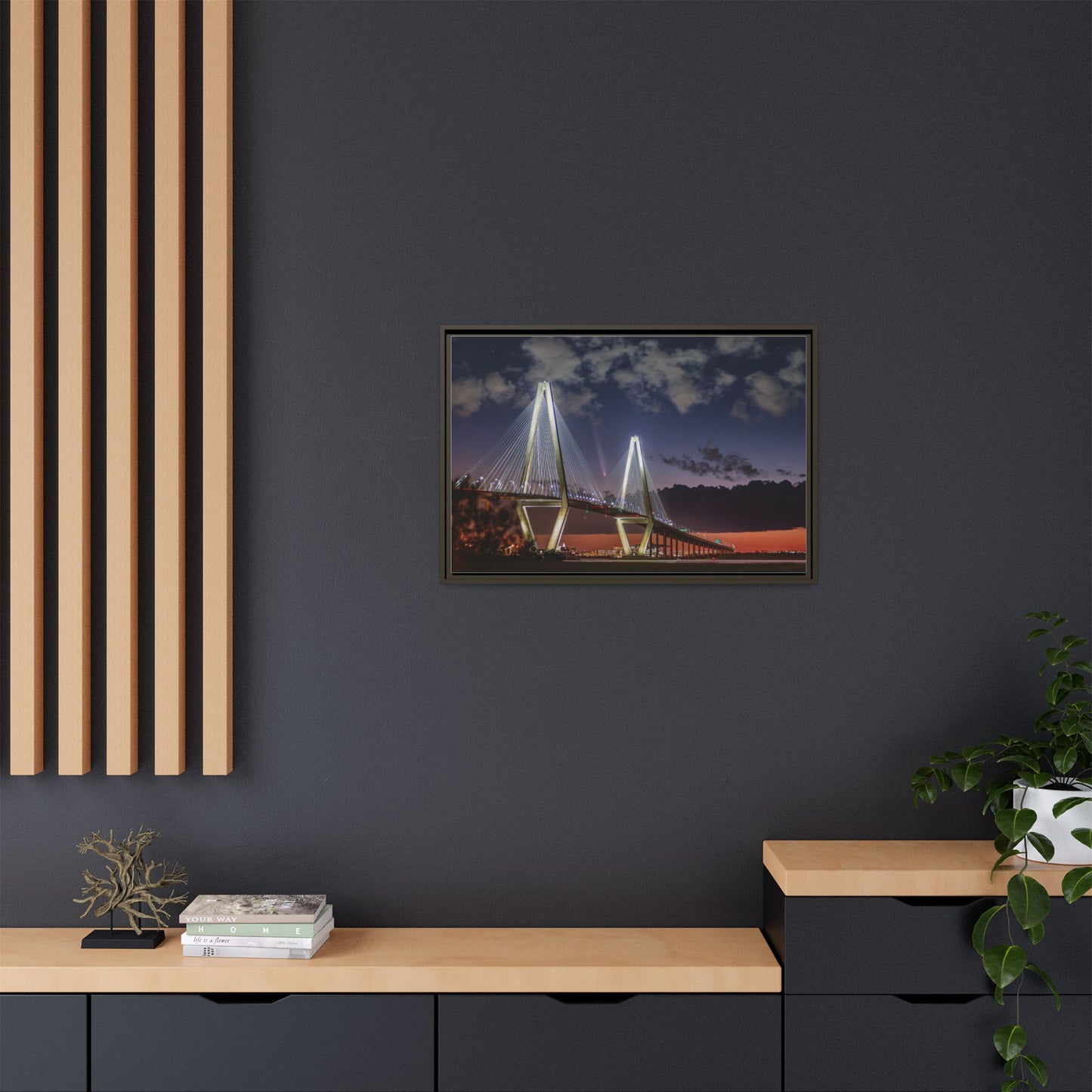 Stellar alignment – Night Scape Canvas Wall Art
