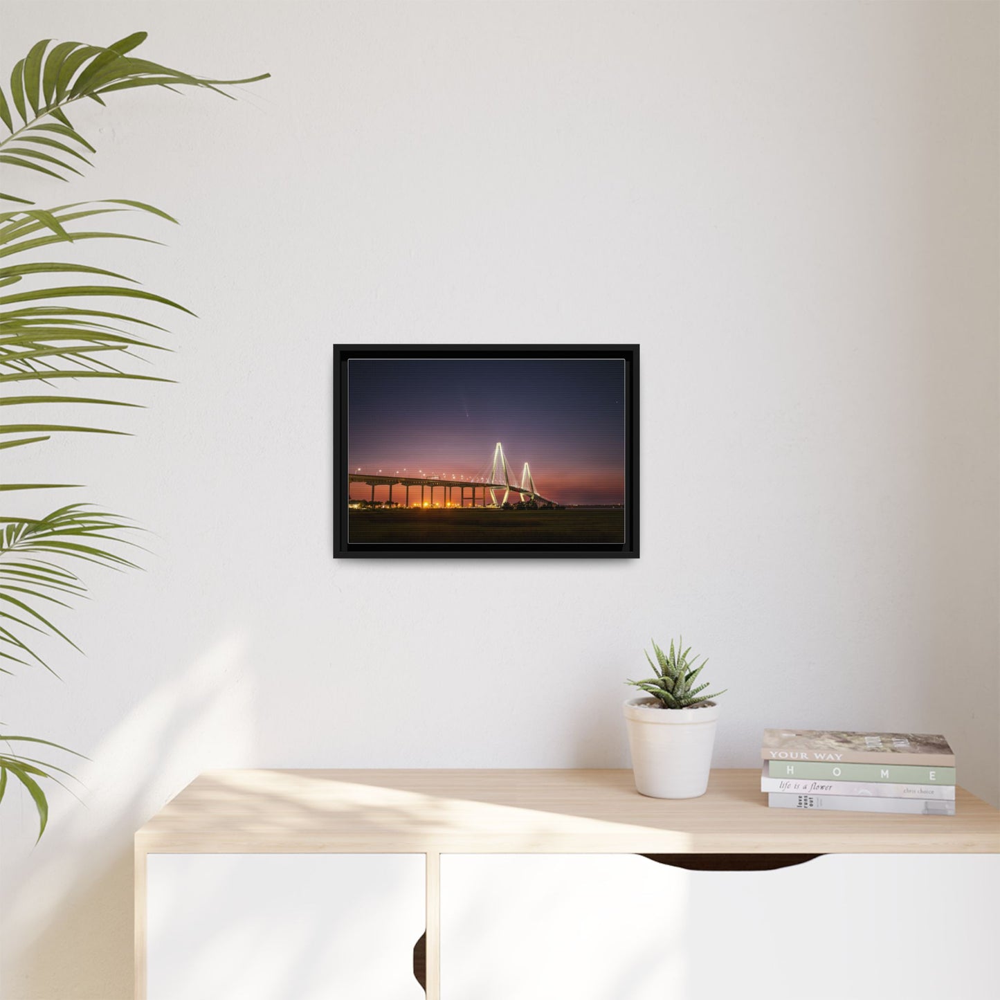 The Ravenel Bridge and Comet A3 – Scenic Canvas Wall Art
