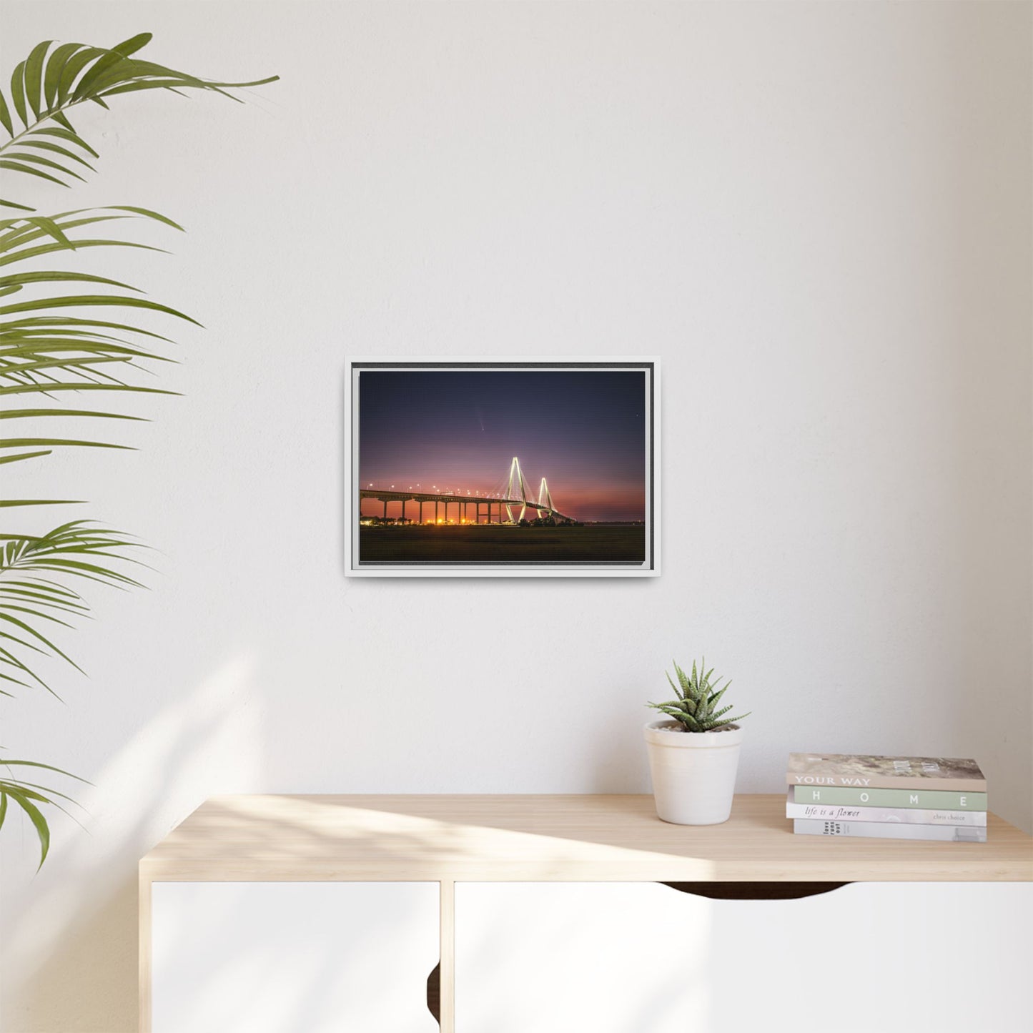 The Ravenel Bridge and Comet A3 – Scenic Canvas Wall Art