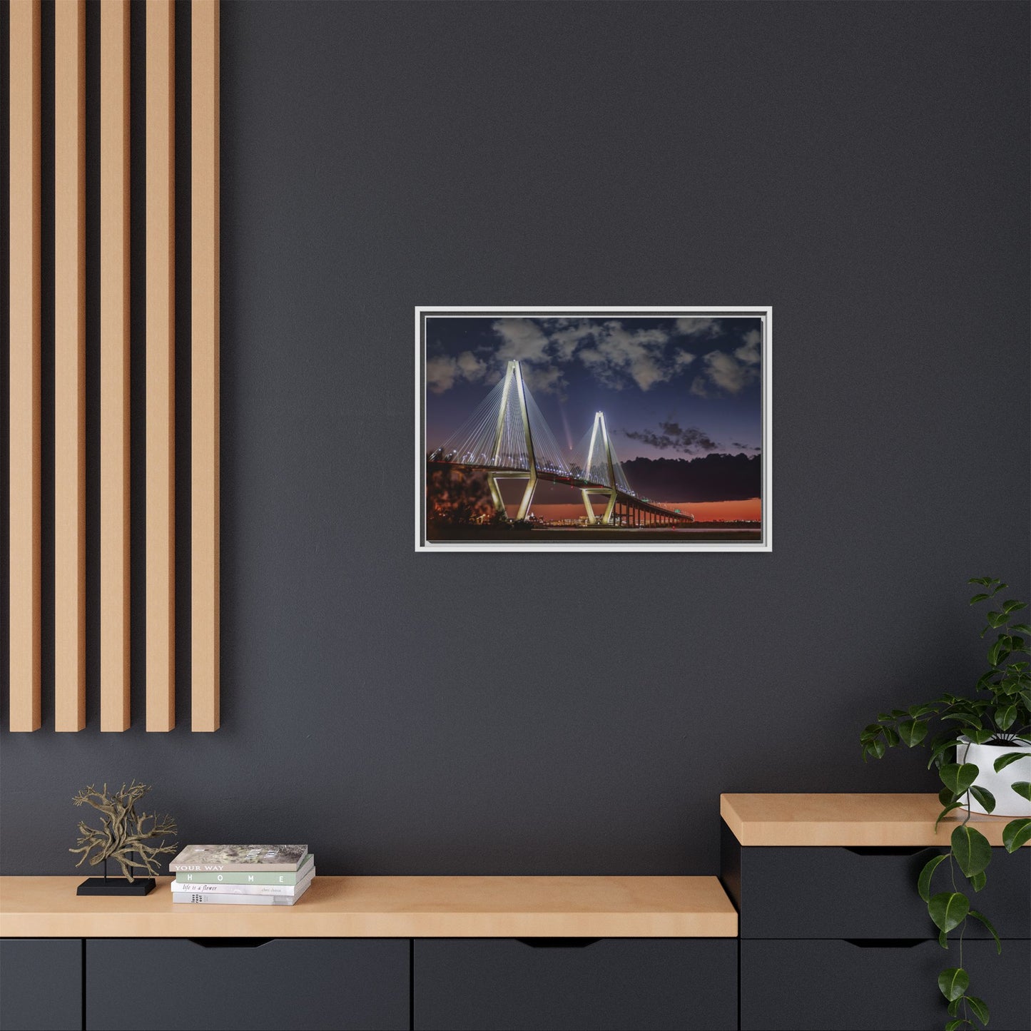 Stellar alignment – Night Scape Canvas Wall Art