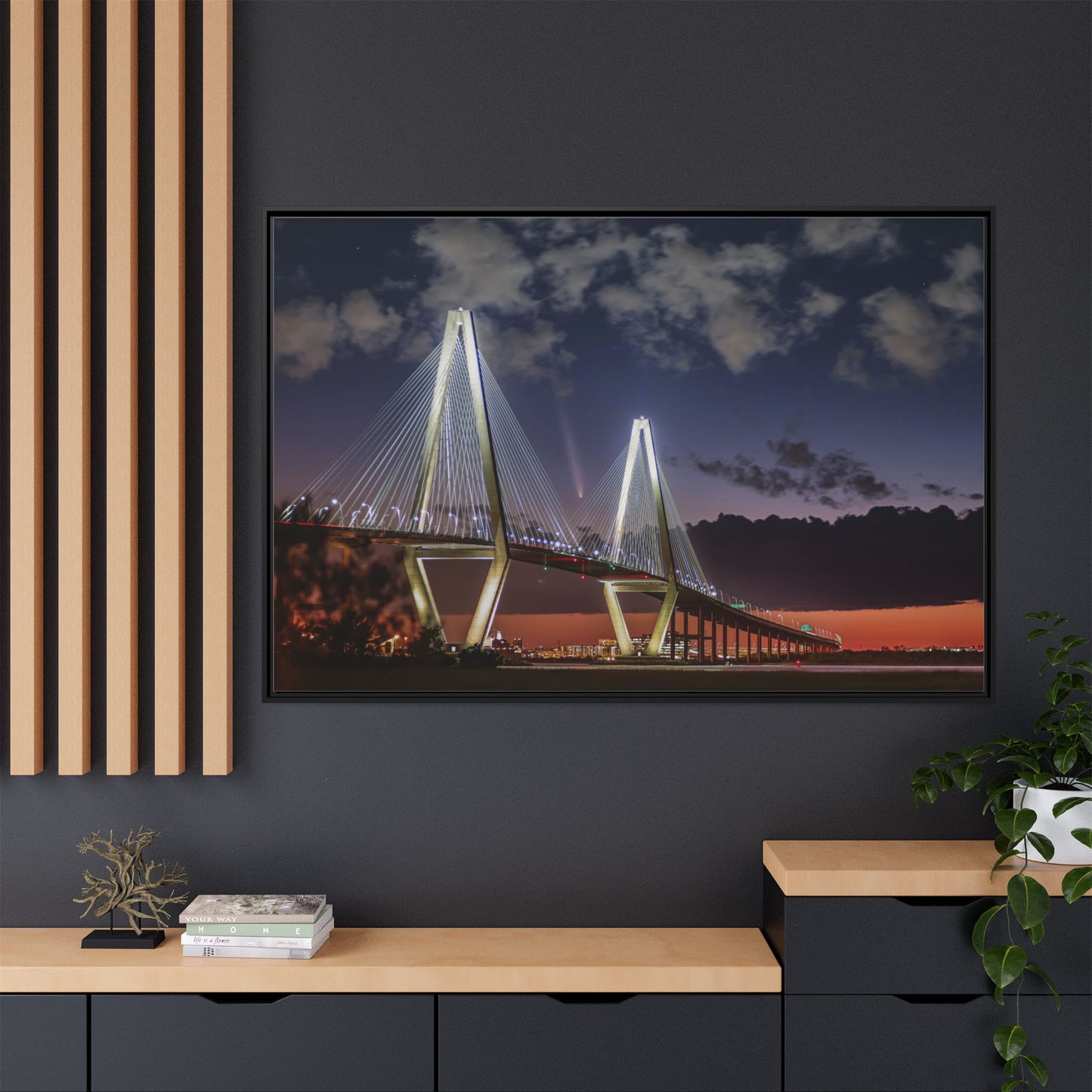 Stellar alignment – Night Scape Canvas Wall Art