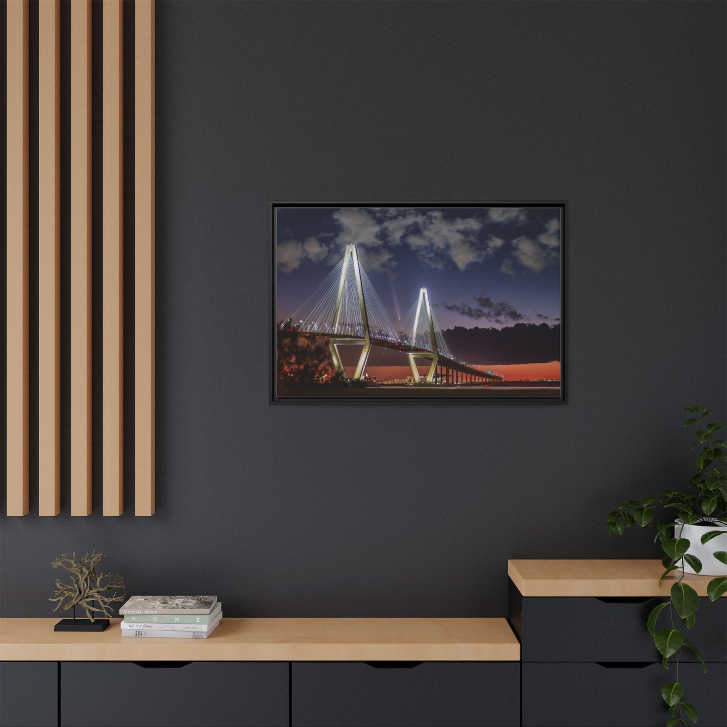 Stellar alignment – Night Scape Canvas Wall Art