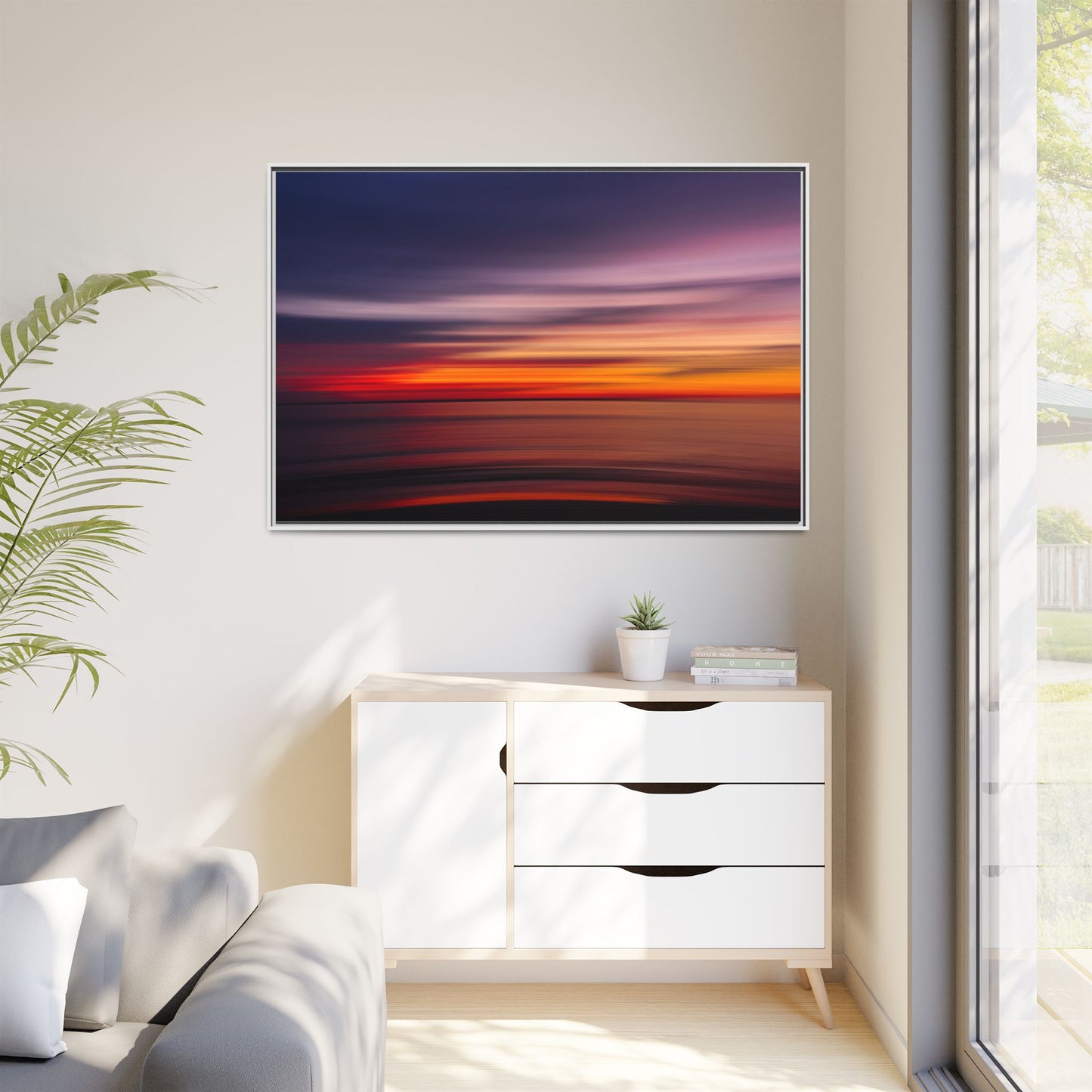 Sunset Blur – Abstract Canvas Print