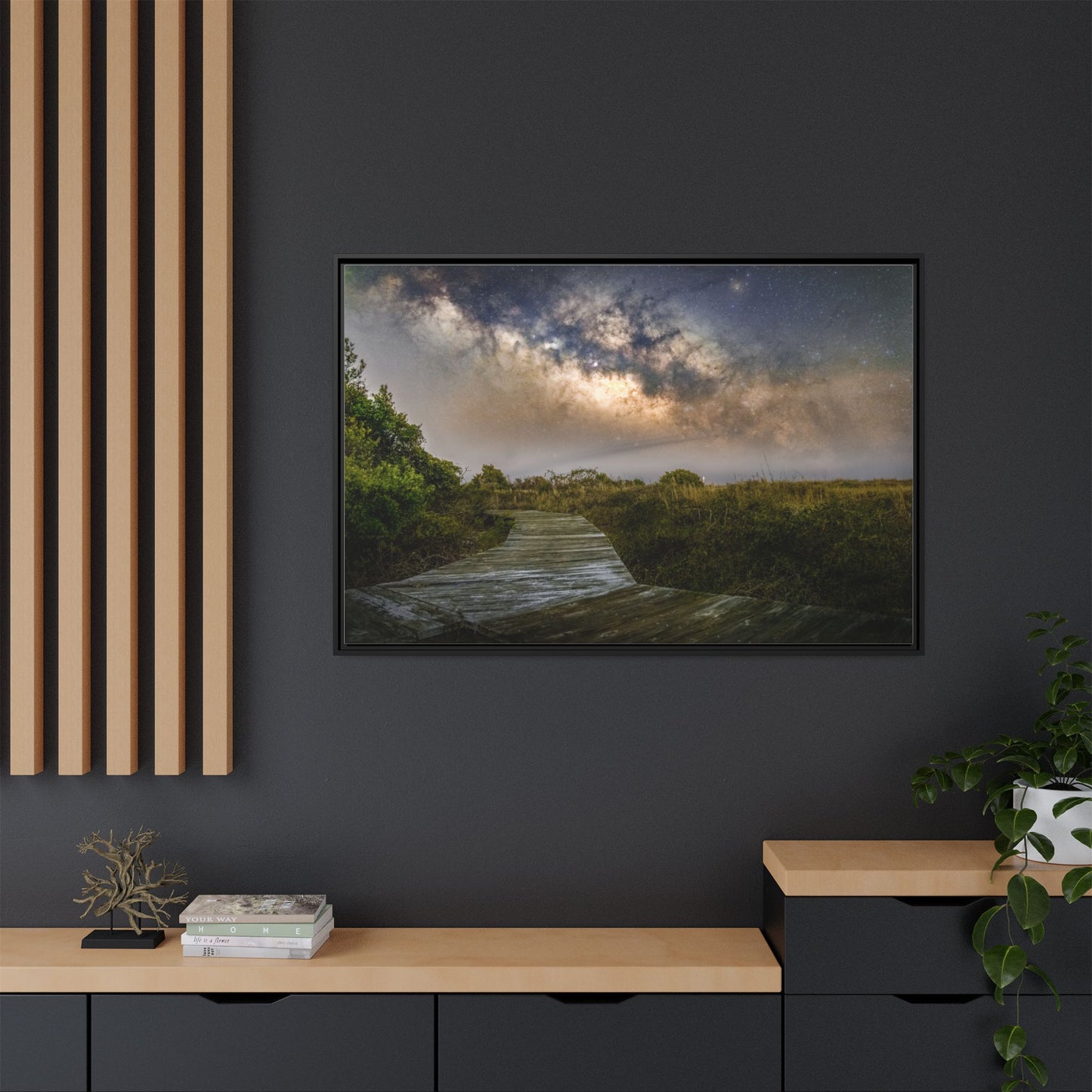 Night walk – Night Sky Canvas Wall Art