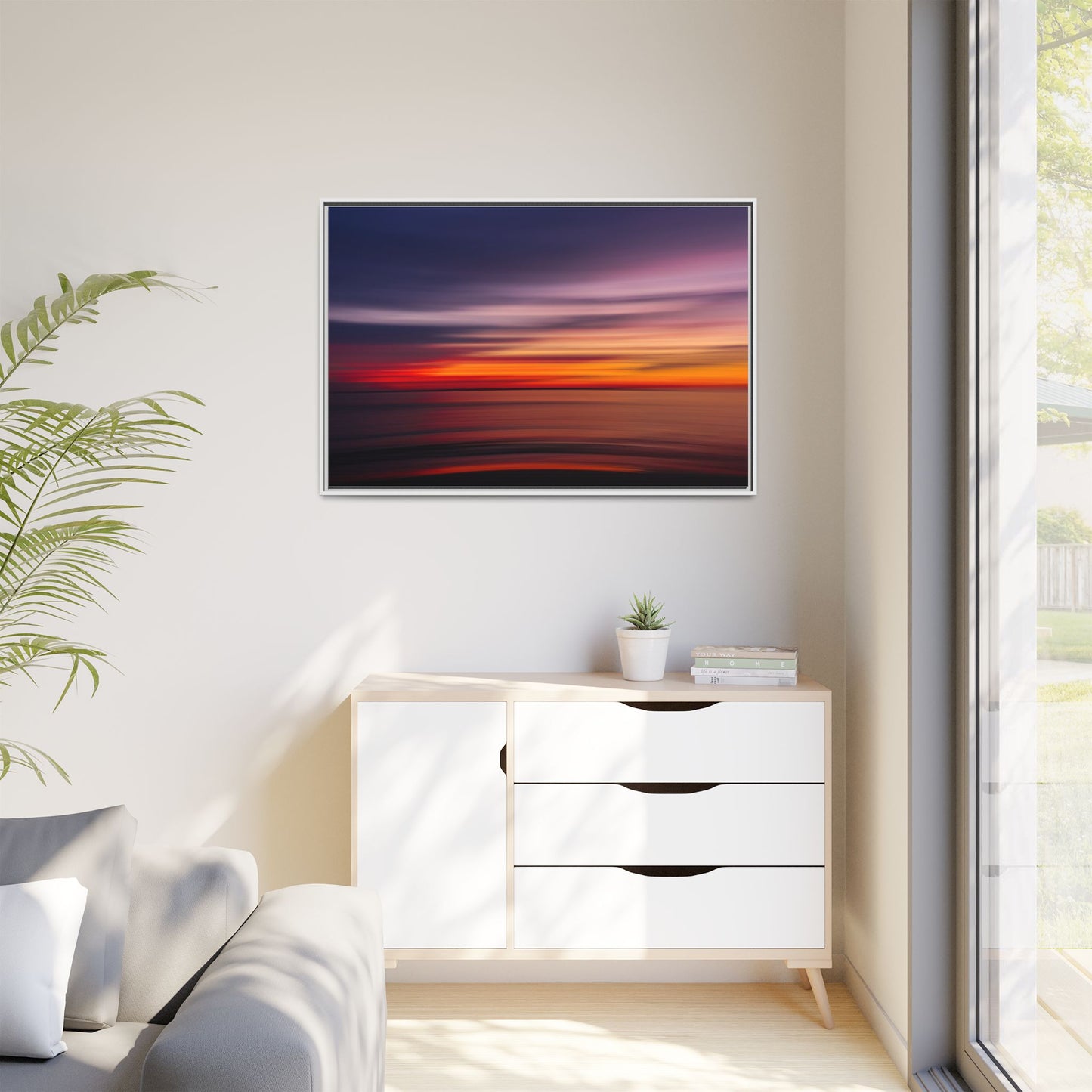 Sunset Blur – Abstract Canvas Print