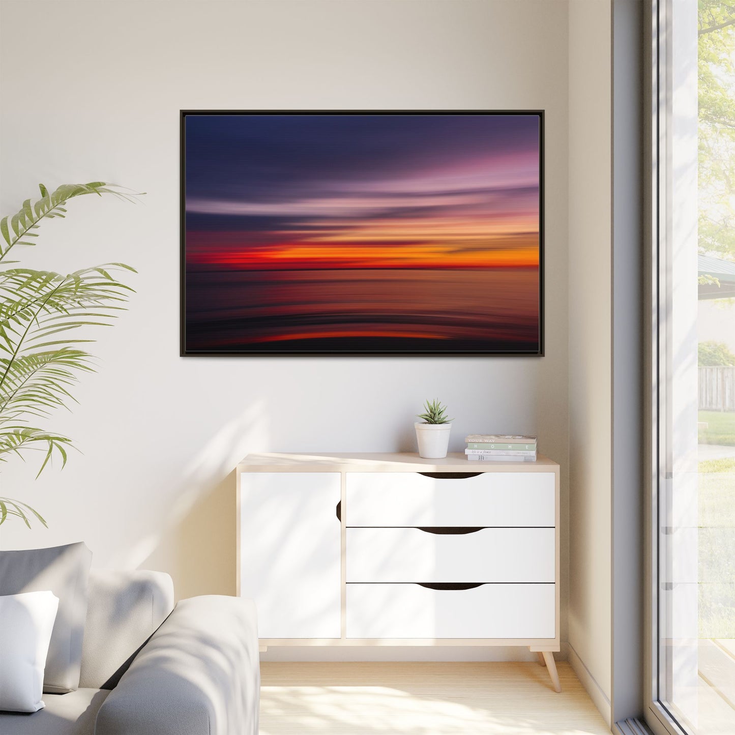 Sunset Blur – Abstract Canvas Print