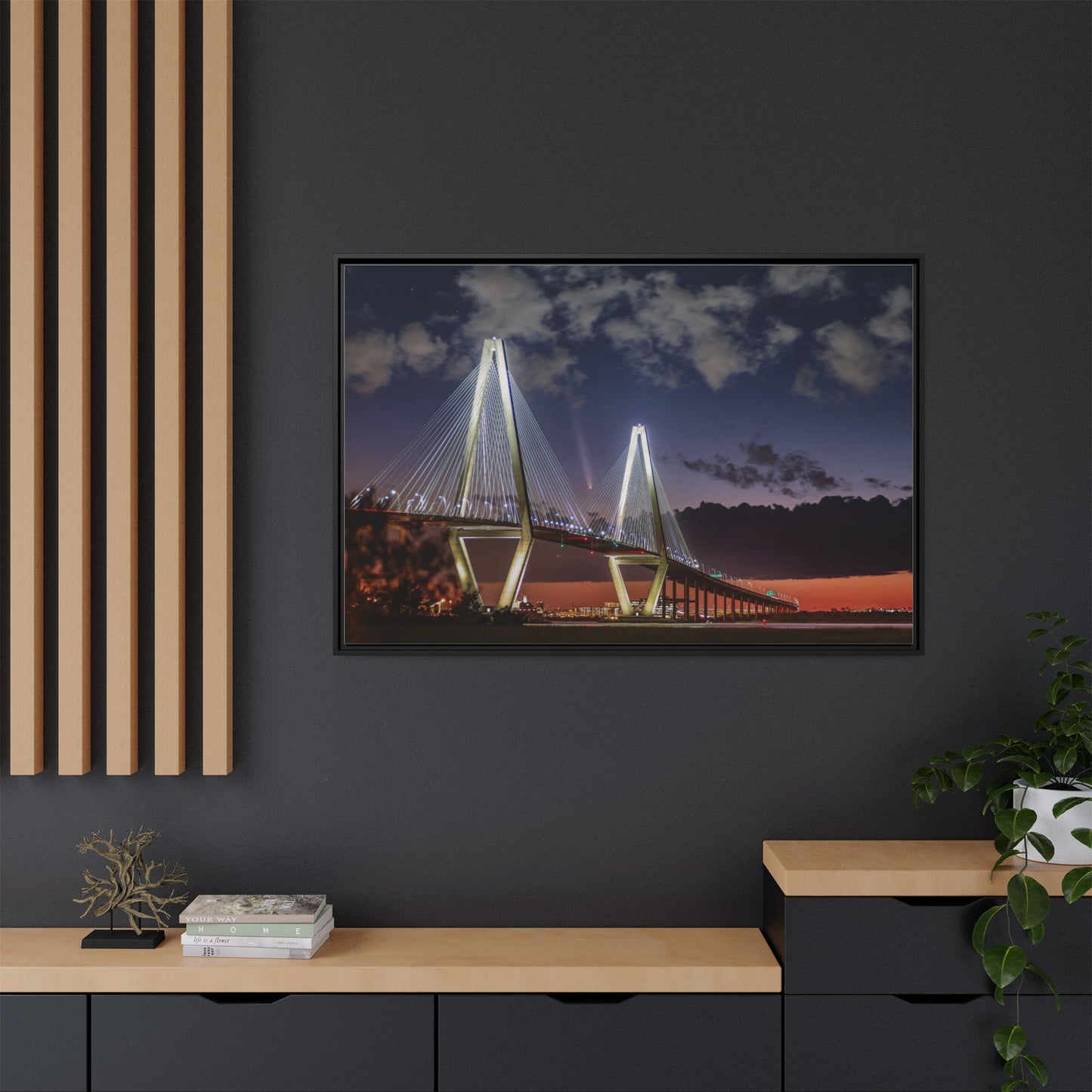 Stellar alignment – Night Scape Canvas Wall Art
