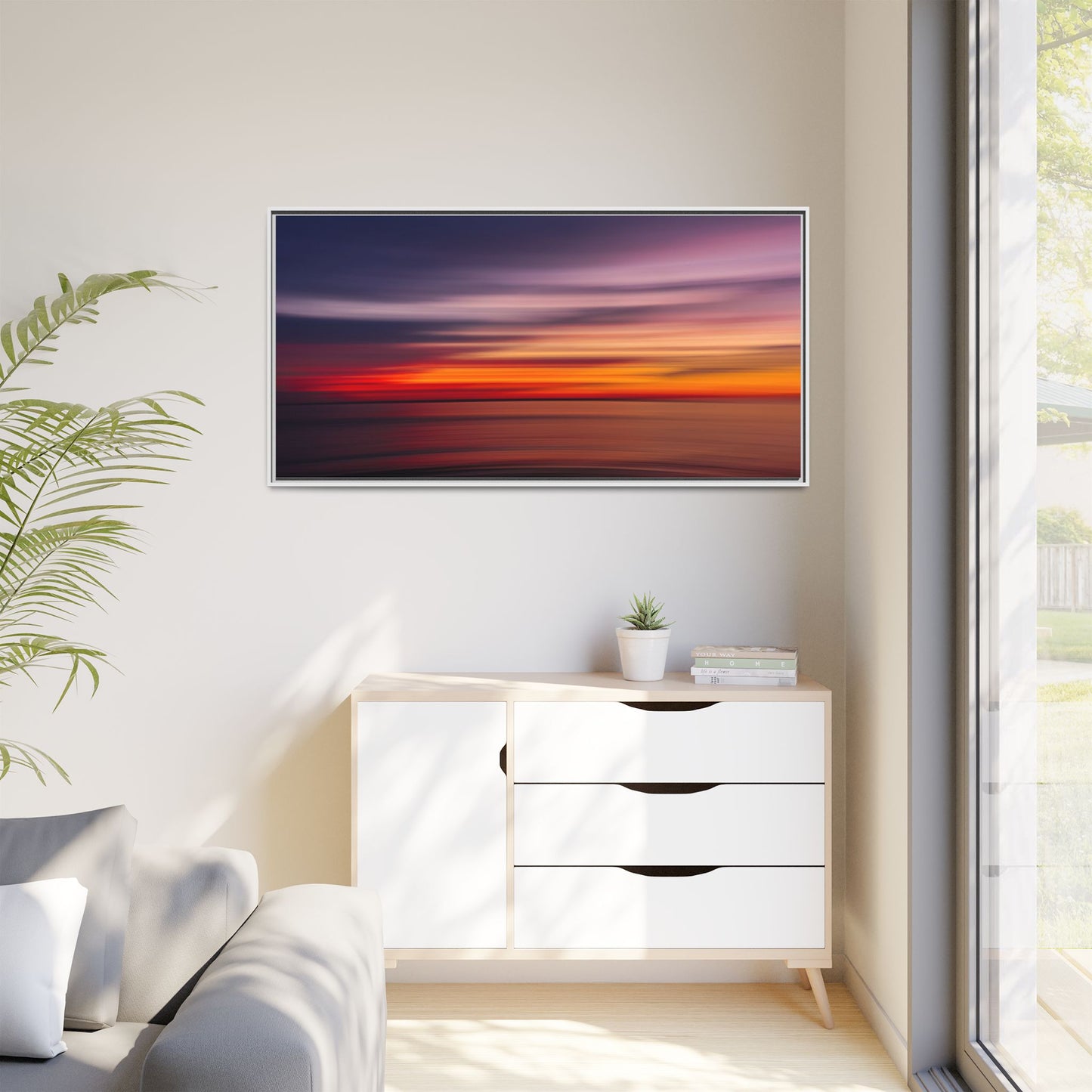 Sunset Blur – Abstract Canvas Print