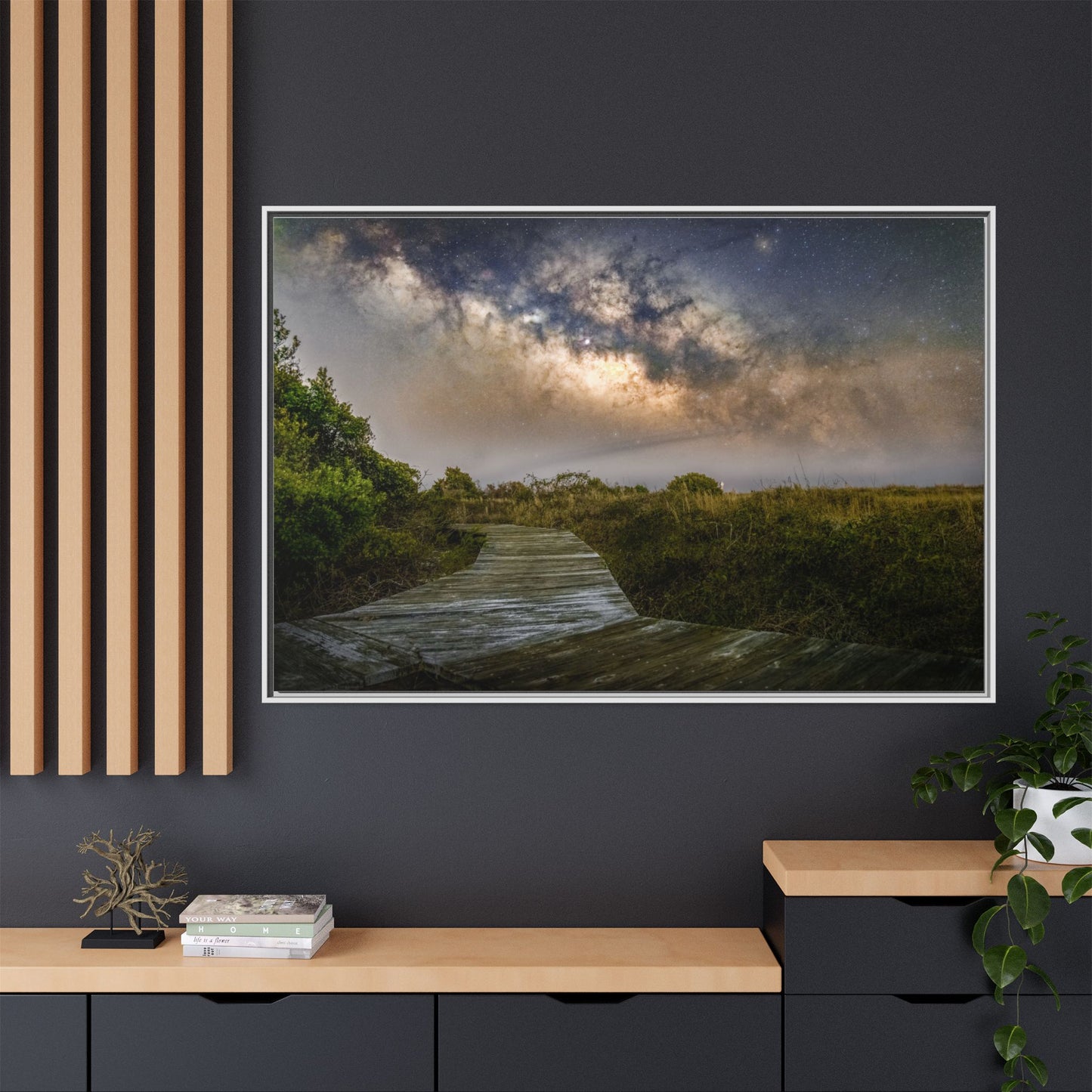 Night walk – Night Sky Canvas Wall Art