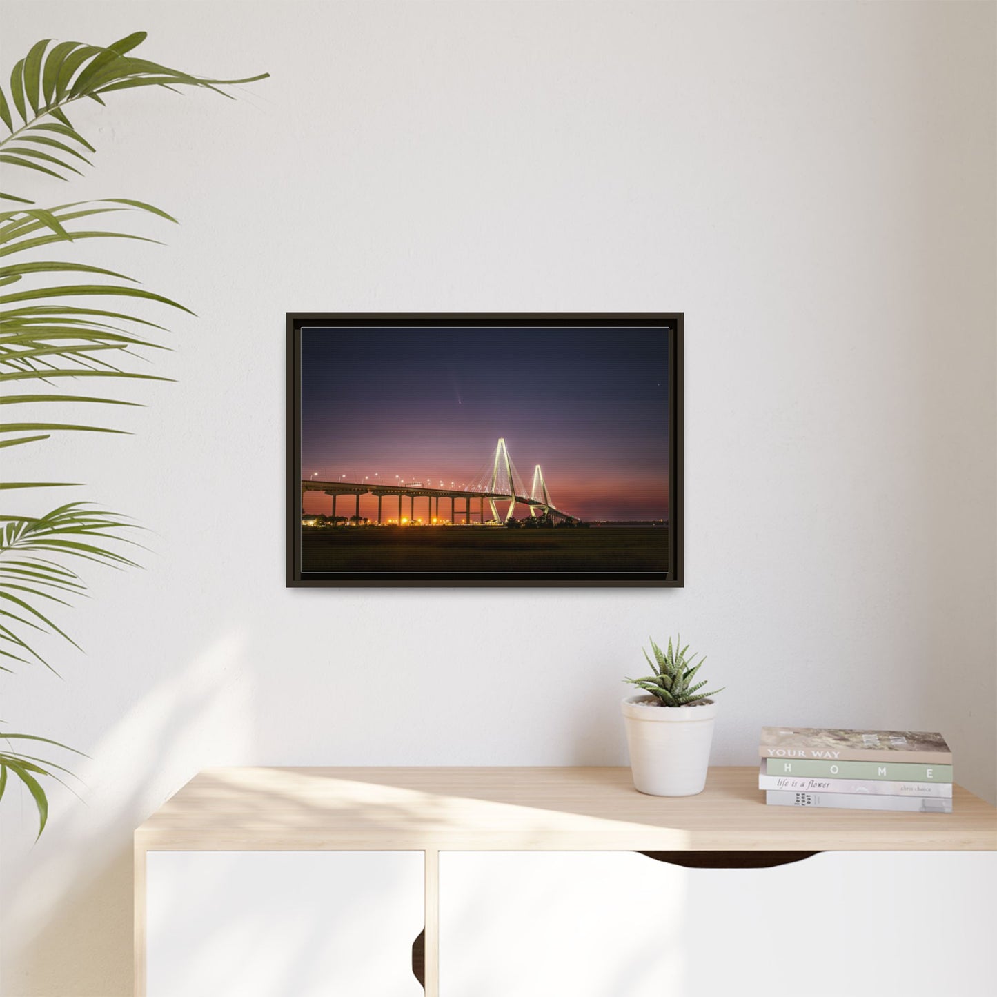 The Ravenel Bridge and Comet A3 – Scenic Canvas Wall Art