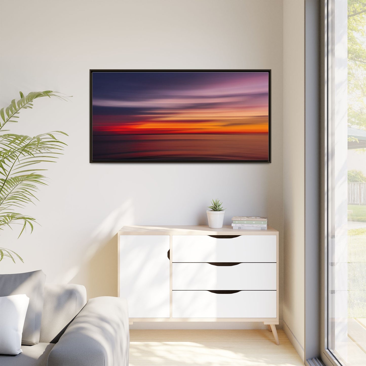 Sunset Blur – Abstract Canvas Print