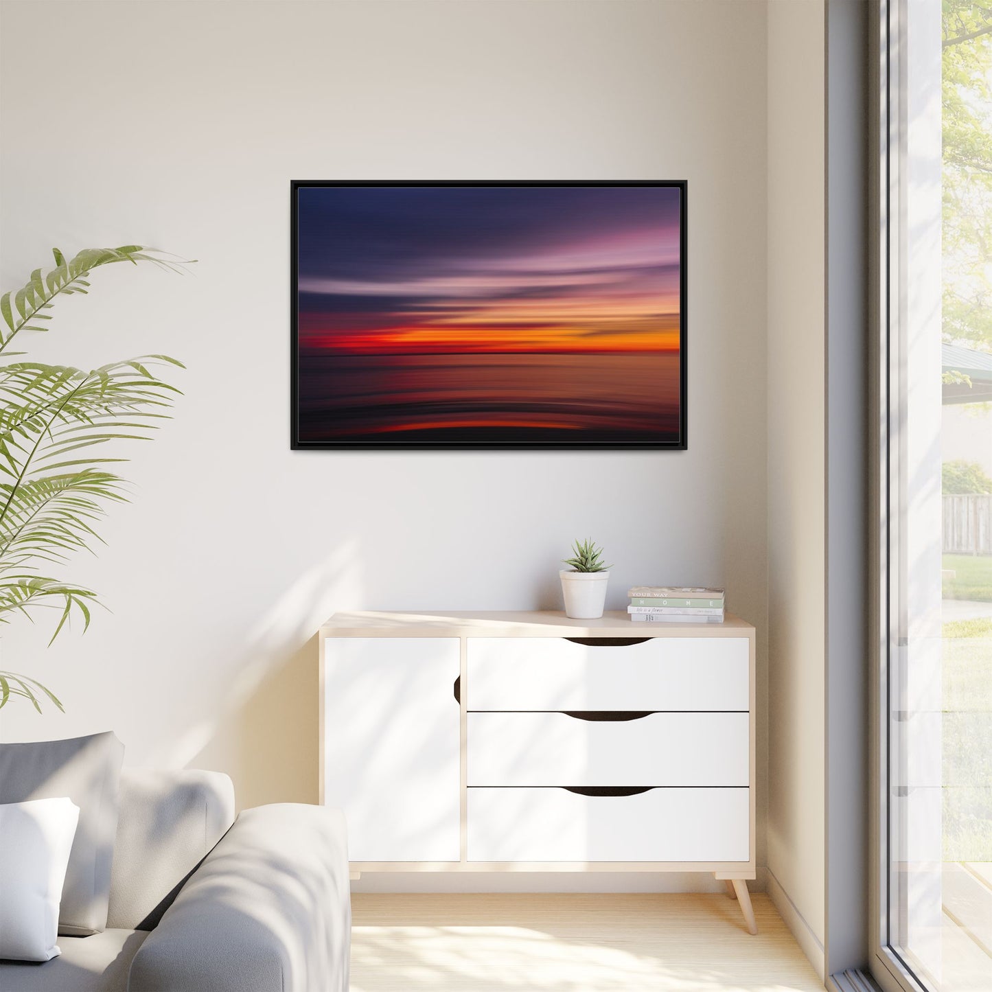 Sunset Blur – Abstract Canvas Print