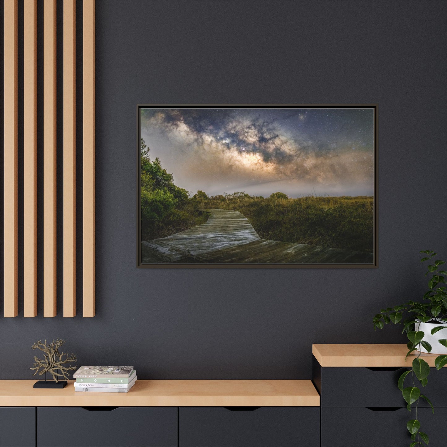 Night walk – Night Sky Canvas Wall Art