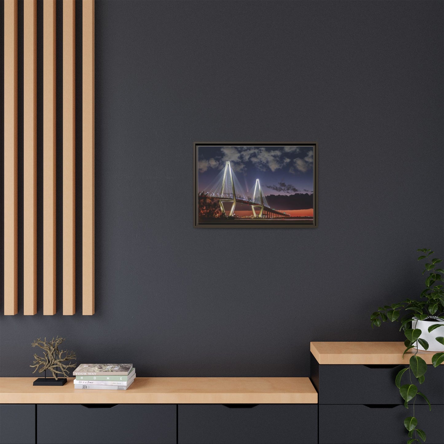 Stellar alignment – Night Scape Canvas Wall Art