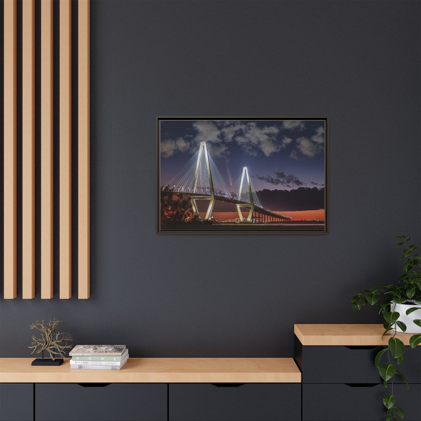 Stellar alignment – Night Scape Canvas Wall Art
