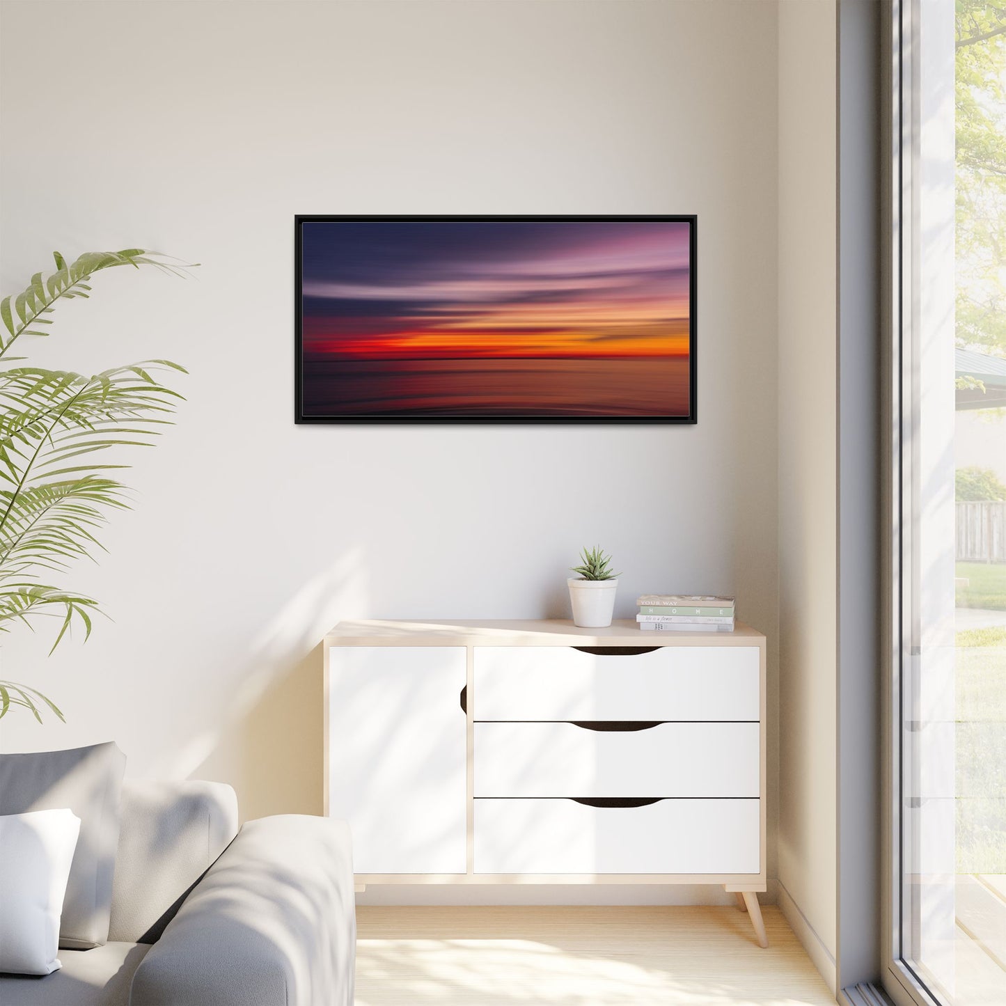 Sunset Blur – Abstract Canvas Print