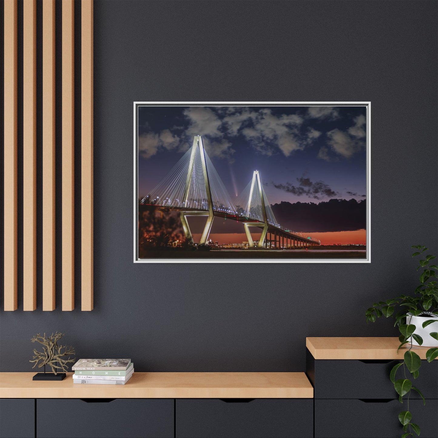 Stellar alignment – Night Scape Canvas Wall Art