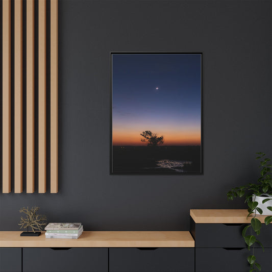 Moonset – Landscape Canvas Wall Art