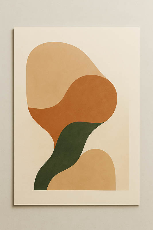 "Digital Drift" - Abstract AI poster print (18x24)